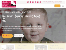 Tablet Screenshot of childrenwithcancer.org.uk